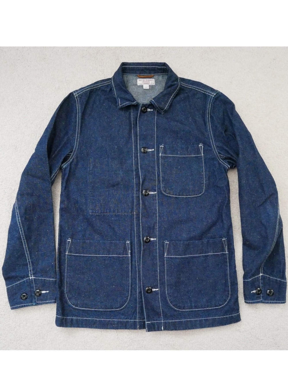 J.Crew Wallace & Barnes Japanese Neppy Denim Chore Coat